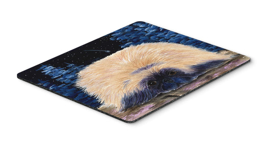 Caroline's Treasures SS8439MP Starry Night Pekingese Mouse Pad, Hot Pad or Trivet for Home Office Gaming Working Computers Laptop Mouse Mat,Washable