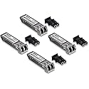 TRENDnet SFP Single-Mode LC Module 4-Pack, TEG-MGBS10/4, For Single Mode Fiber, Distances up to 10km(6.2 Miles), Gigabit SFP, Supports Up to 1.25Gbps