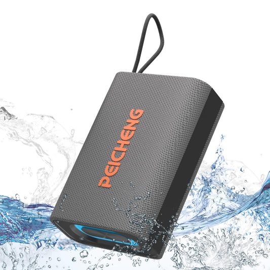 PEICHENG Speaker, Portable Wireless Bluetooth Speakers, Waterproof Loud Stereo Sound with RGB Lights TWS Paire Long Playtime for Home/Party/Outdoor