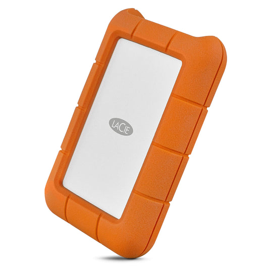 LaCie Rugged Thunderbolt USB-C 2TB External Hard Drive Portable HDD - USB 3.0 compatible, Drop Shock Dust Water Resistant, Mac and PC Computer Desktop