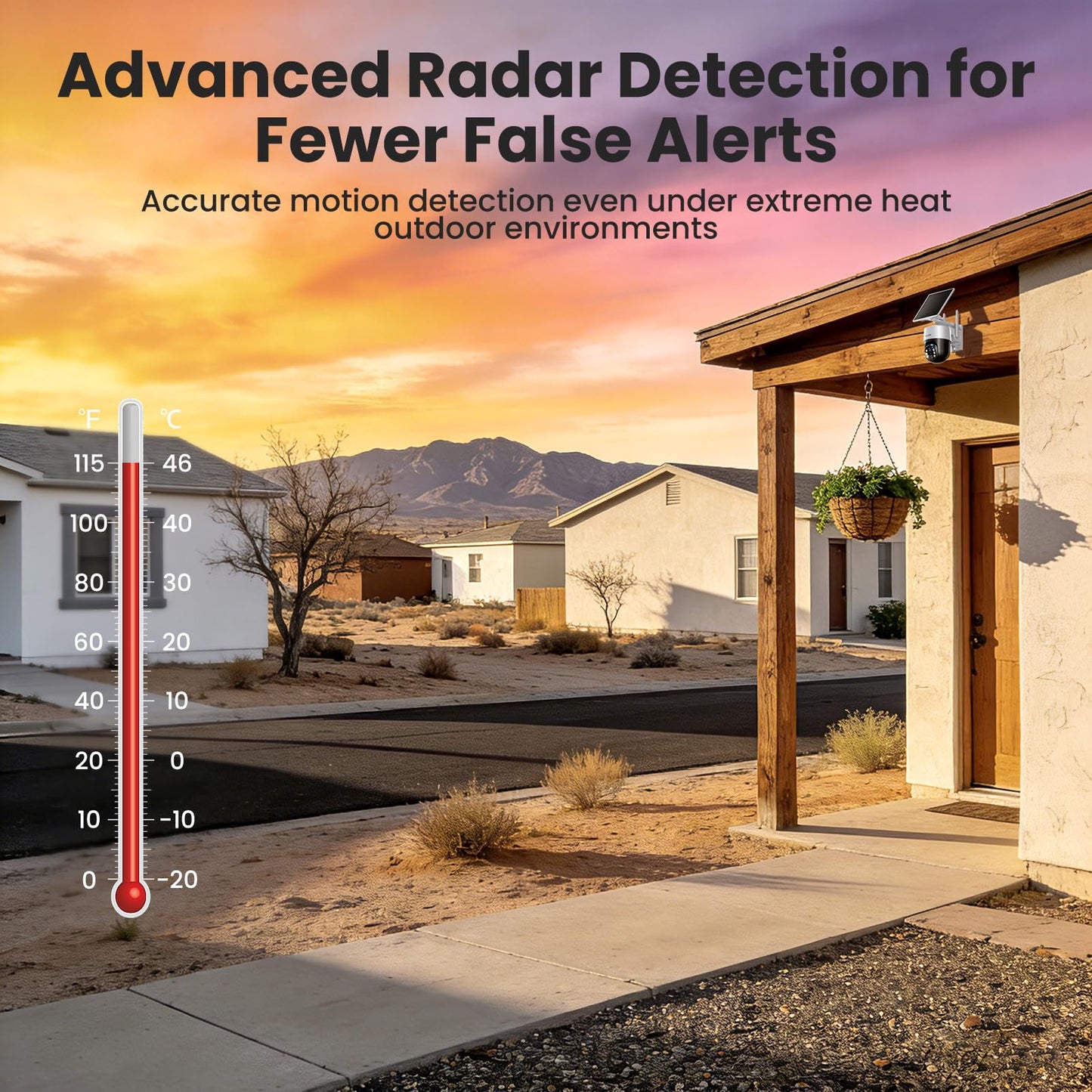 SOLIOM Security Cameras Wireless Outdoor,4K Ultra HD for Day and Night, No Subscription,Built in Radar,Solar Powered Cameras for Home Security, 360°
