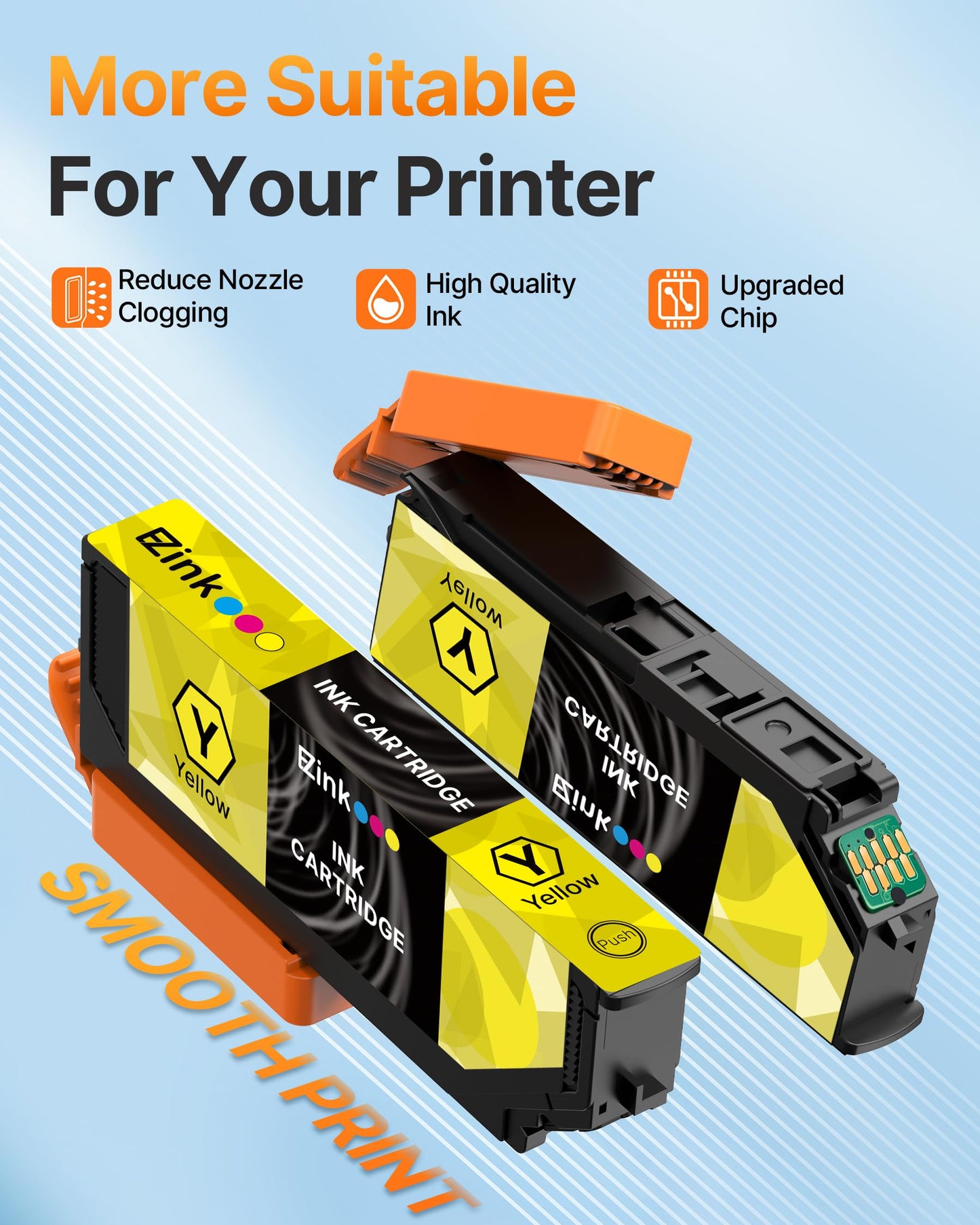 E-Z Ink Remanufactured Replacement for 410XL Ink cartridges, 3 Pack