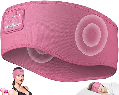 MUSICOZY Sleep Headphones Headband Bluetooth 5.4 Wireless Headband Headphones for Sleeping for Side Sleeper with Ultra-Thin HD Stero Speaker…