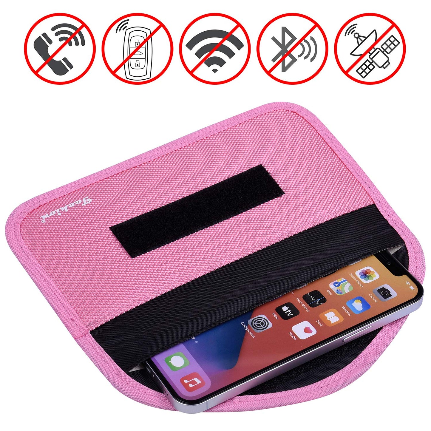 Signal Blocking Bag, Techion 2 Pack RFID Faraday Bag Shield Pouch Cage Box Wallet Case for Cell Phone and Car Key FOB, Privacy Protection