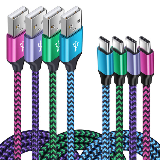 4Pack Car Carplay Charger Cable Fast Charging for iPhone 16 15 Pro,15/16 Pro Max,15/16 Plus,16/15 16e, USB Type C Charger Android Phone Cord