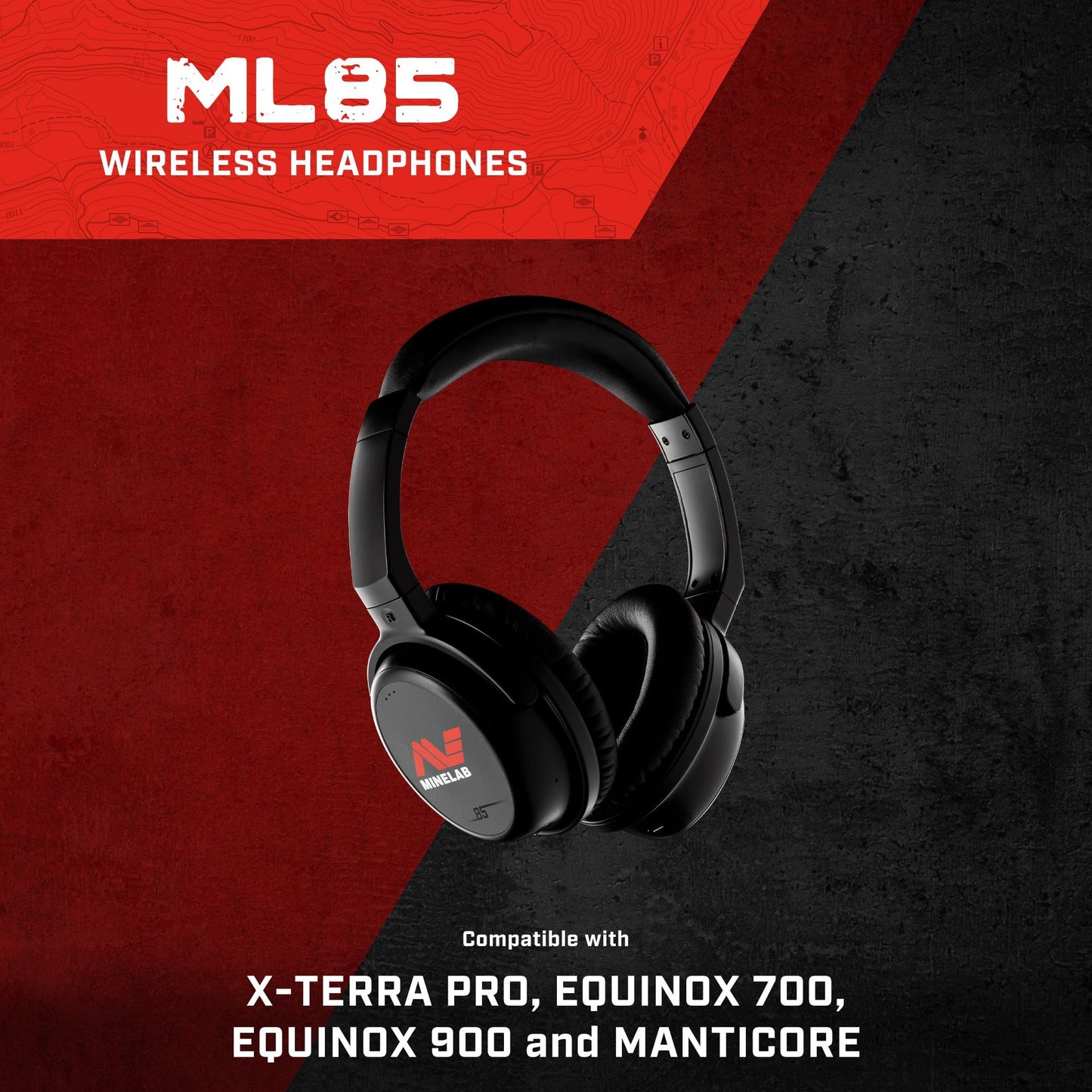 Wireless Minelab ML 85 Headphones (X-Terra Pro, Equinox 700/900, Manticore) by Minelab