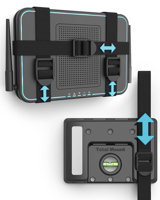 TotalMount Universal Mount for Electronics - Adjustable and Secure Wall Mount for Your Cable Box, Router, Modem, Wi-Fi Devices, DVR, and More