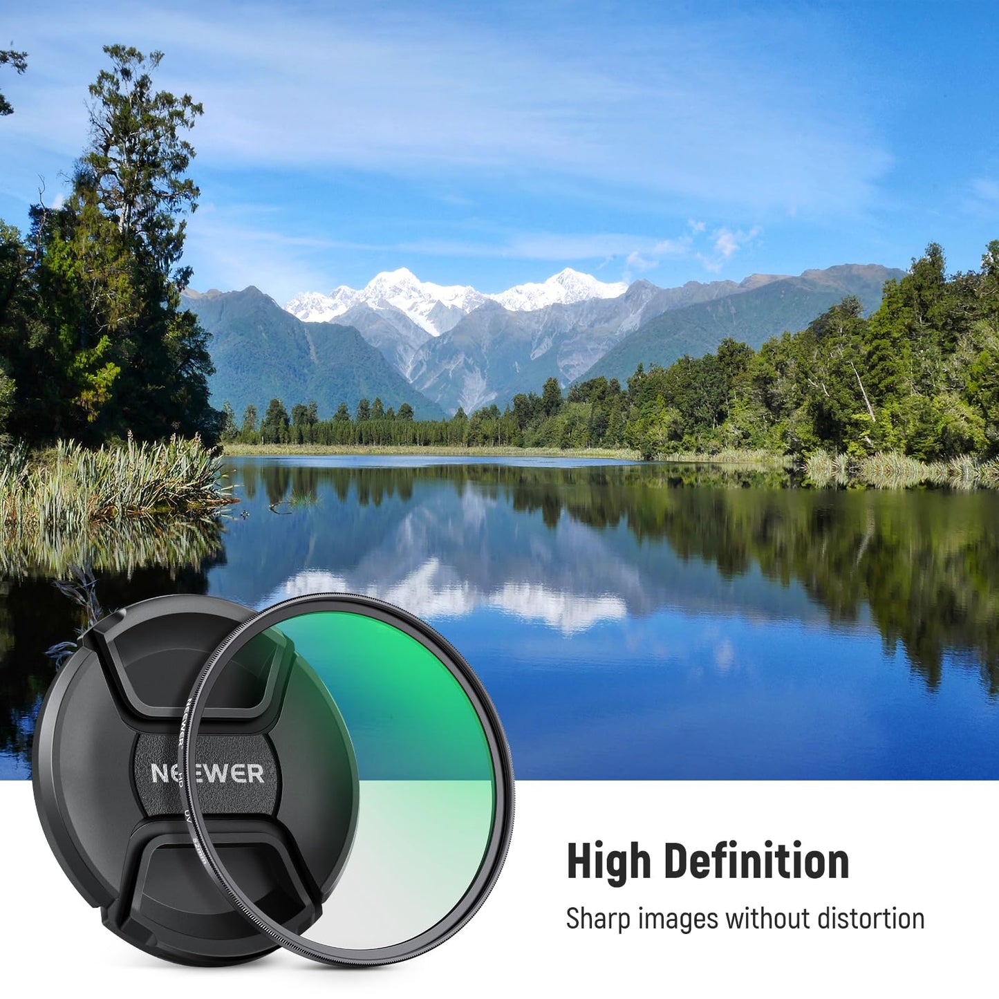 NEEWER 82mm MC UV Protection Filter with Lens Cap, Multi Resistant Nano Coatings/HD Optical Glass/Water Repellent/Scratch Resistant/Aluminum Alloy
