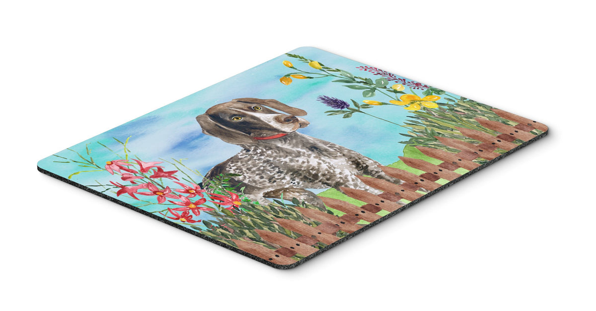 Caroline's Treasures CK1203MP German Shorthaired Pointer Spring Mouse Pad, Hot Pad or Trivet for Home Office Gaming Working Computers Laptop Mouse