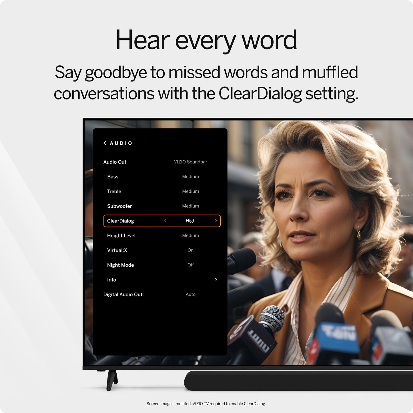 Vizio SV200M-0808B-RB 2.0 Channel Dolby Atmos 30" Soundbar- Certified Refurbished