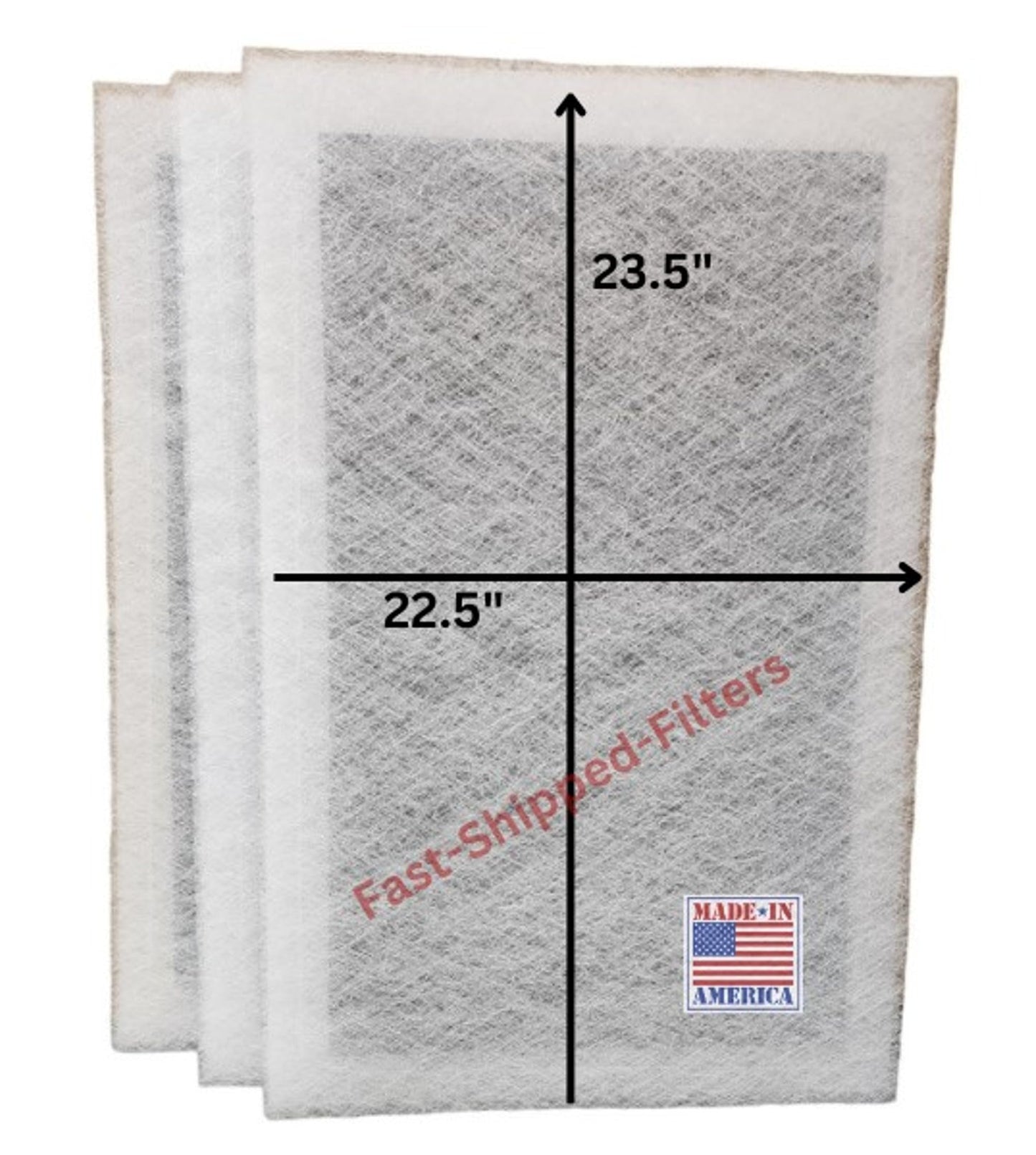 Fast-Shipped-Filters 3 Pack 25x25 compatible with Dynamic electronic air cleaner 25x25 replacement polarized filter pads refill White