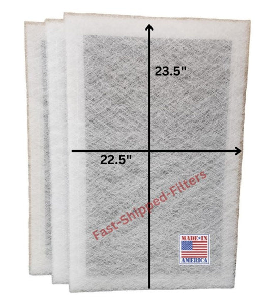 Fast-Shipped-Filters 3 Pack 25x25 compatible with Dynamic electronic air cleaner 25x25 replacement polarized filter pads refill White