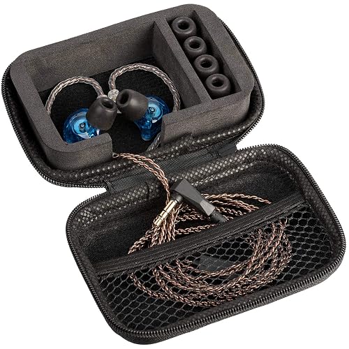 IEM Case for in-Ear Monitors, Headphones & Earbuds - EVA Travel Storage Bag for KZ ZS10/ZS10 Pro/ZSN/ZST/ZEX/AS10/AS16, CCZ ZC02/Melody, CCA CRA