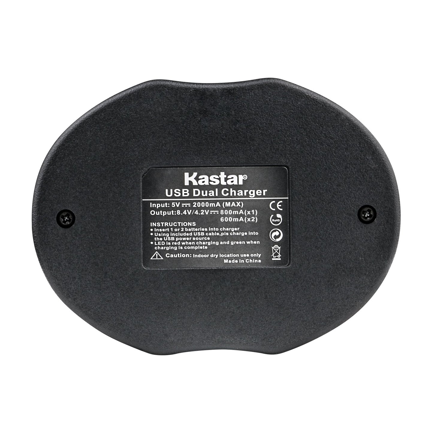 Kastar Dual USB Charger for NP-FM50 NP-FM30 NP-FM51 NP-QM50 NP-QM51 NP-FM55H and Sony CCD-FRV DCR-PC DCR-TRV DCR-DVD DSR-PDX GV HVL Series Camera
