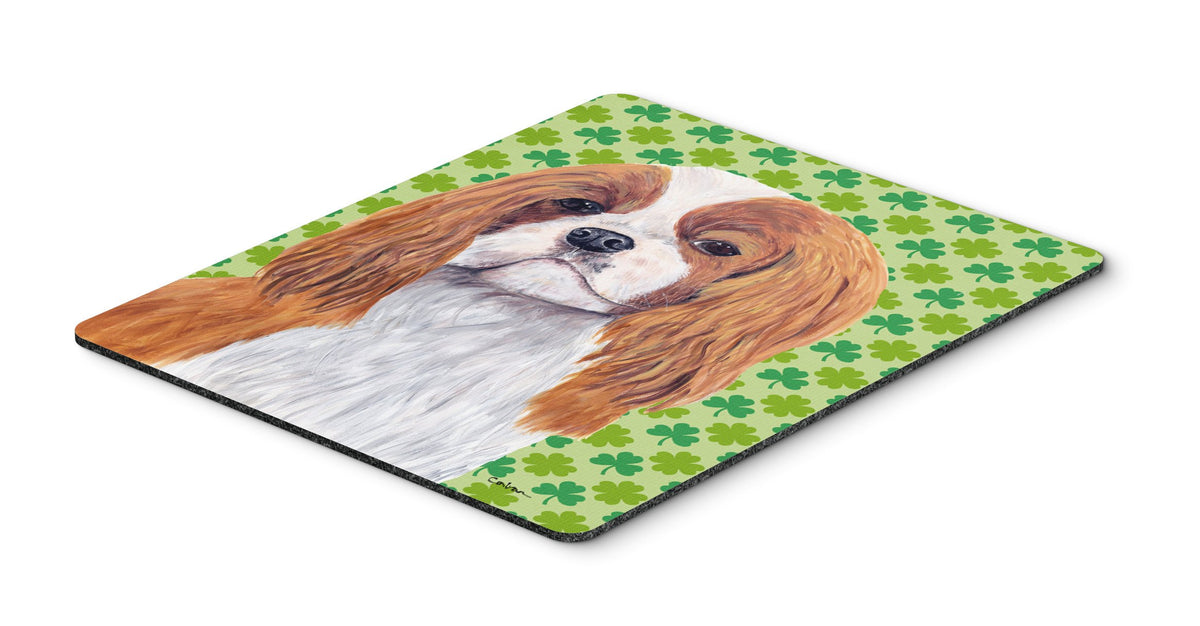 Caroline's Treasures SC9314MP Cavalier Spaniel St. Patrick's Day Shamrock Portrait Mouse Pad, Hot Pad or Trivet for Home Office Gaming Working