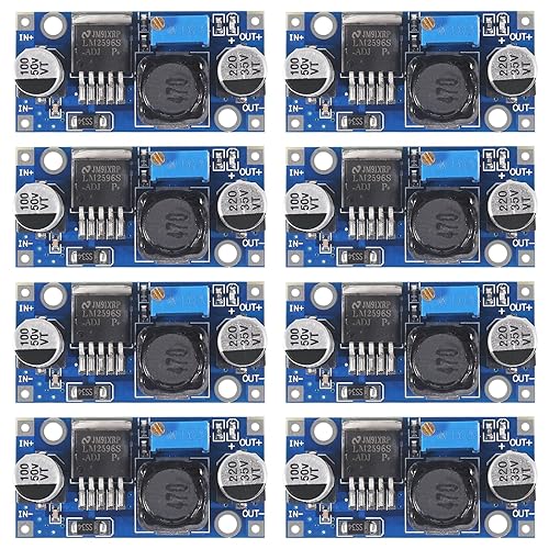 JUZITAO 8 Pack LM2596 DC to DC Buck Converter 3.0-40V to 1.5-35V High Efficiency Adjustable Voltage Regulator Power Supply Step-Down Module