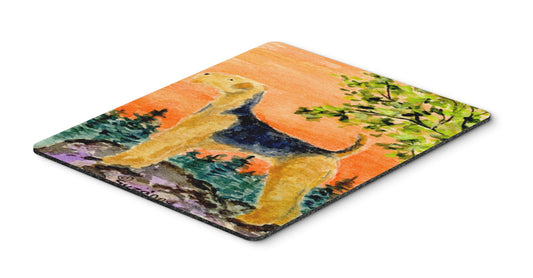 Caroline's Treasures SS8850MP Airedale Mouse Pad, Hot Pad or Trivet for Home Office Gaming Working Computers Laptop Mouse Mat,Washable Large Mousepad