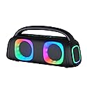 IQ Sound IQ-3540BT Portable Bluetooth Speaker with RGB Lights, TWS, Enhanced Stereo Sound, Voice Assistant Control, Hands-Free Mic, RGB Lighting