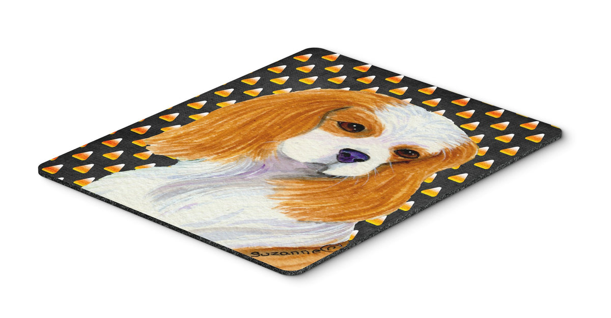 Caroline's Treasures SS4320MP Cavalier Spaniel Candy Corn Halloween Portrait Mouse Pad, Hot Pad or Trivet for Home Office Gaming Working Computers