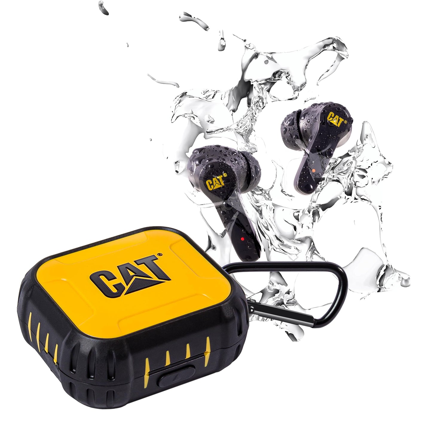 CAT Bluetooth Noise Canceling Ear Buds - Rugged Wireless Work Earbuds, Bluetooth Work Headphones, Dust Proof, Shock Proof, Water Resistant…