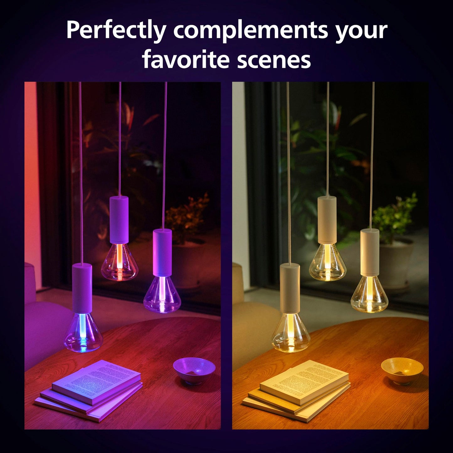 Philips Hue Lightguide TR125 Triangle Smart LED Bulb - Handblown Glass - Color Changing Light - Compatible with Amazon Alexa, Apple HomeKit and Google