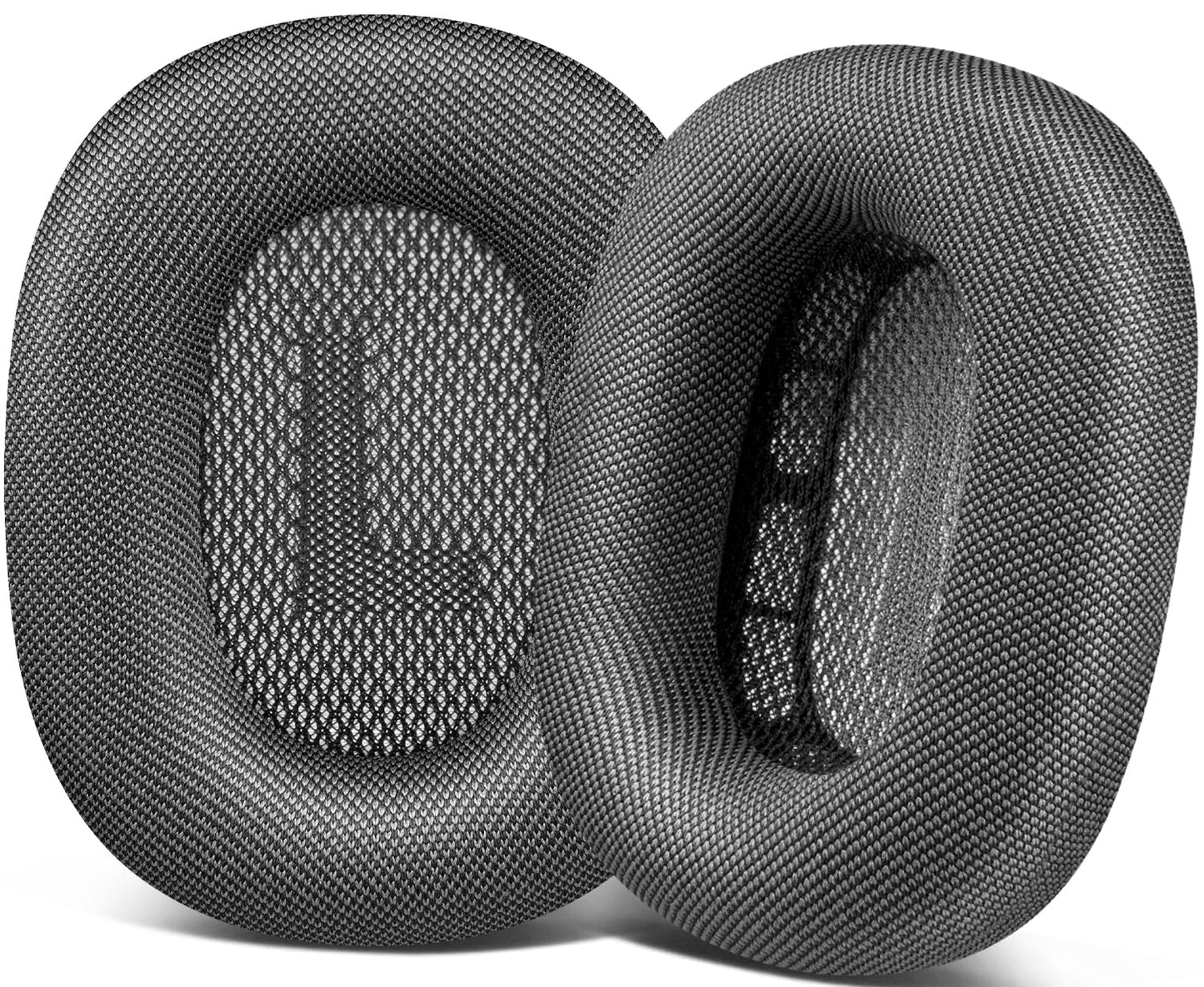 SOPROM Ear Cushions for AirPods Max 1 & 2 Over-Ear Headphones Earpads Replacement Covers Cups Pads with Durable Mesh Fabric, Softer Foam - Space Gray