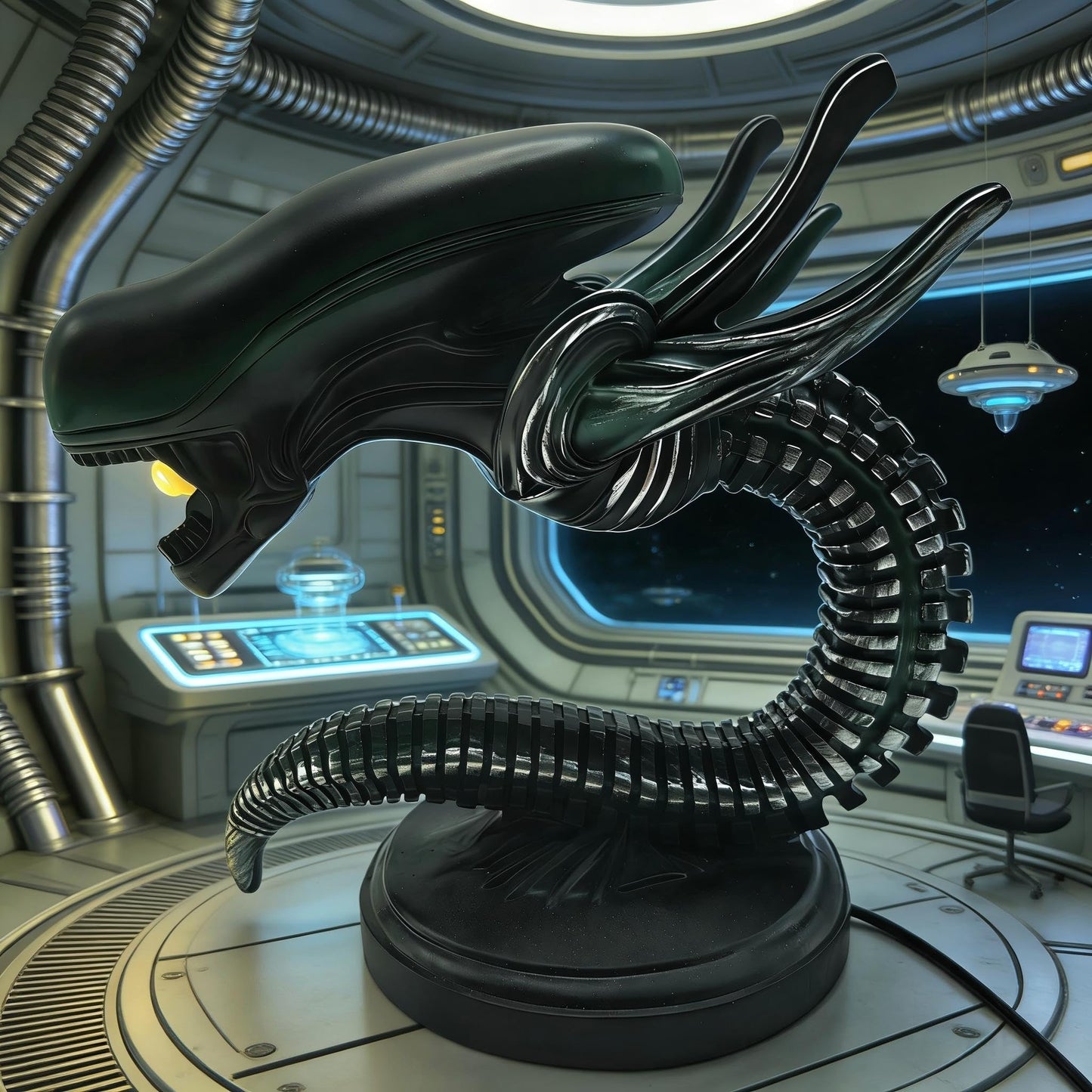 SDIHOIXQ Xenomorph Lamp LED Light with USB Port, Unique Sci-Fi Style Night Light for Bedroom, Office, Studio, Kids Room - Creative Gift for Alien Fans