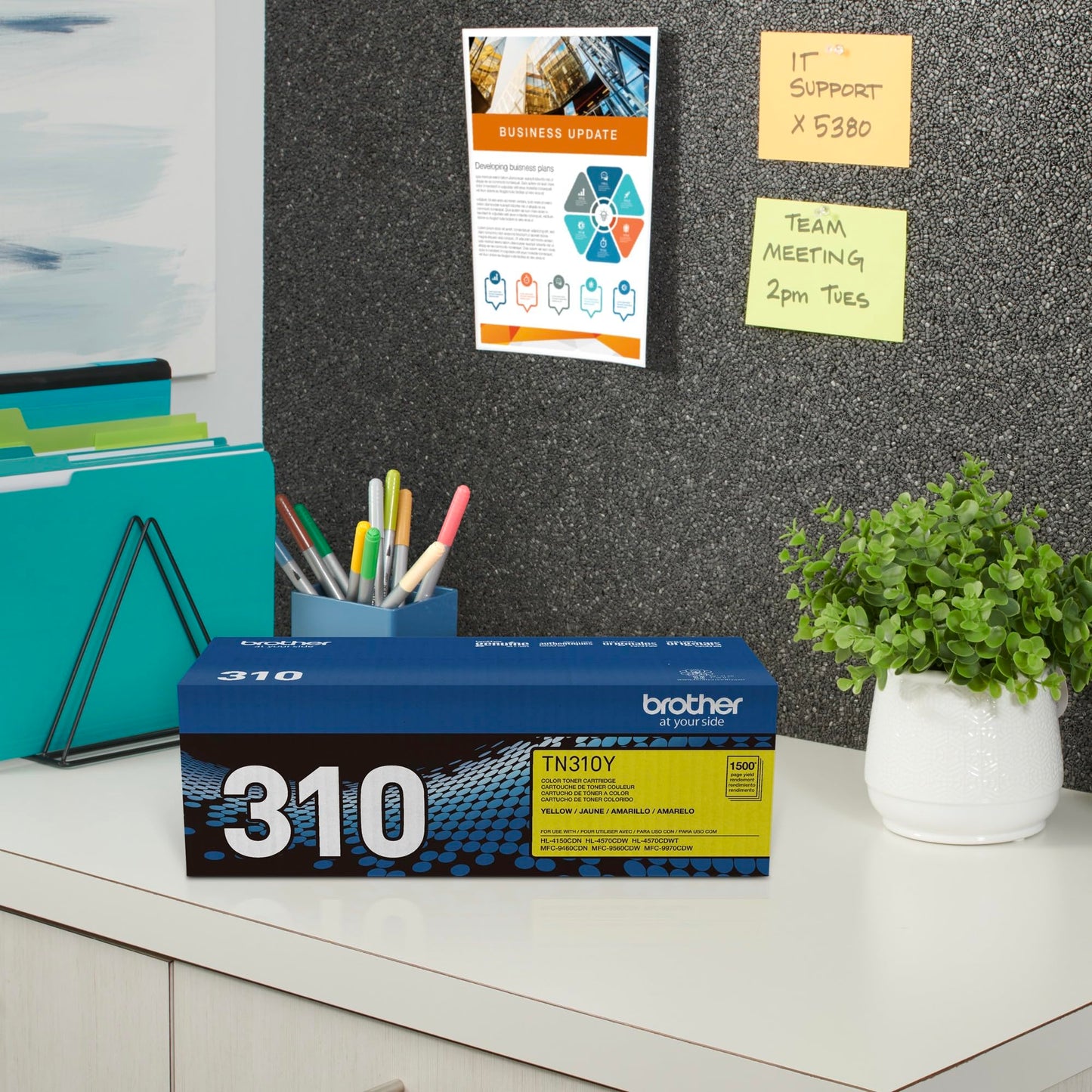 Brother TN-310 Yellow Toner Cartridge, TN-310Y