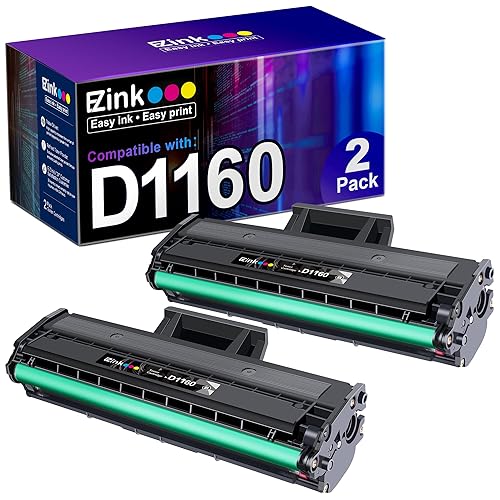 E-Z Ink Compatible Toner Cartridge Replacement for Dell B1160 Toner Cartridge to Use with Dell B1160 B1160w B1163w B1165nfw Mono Laser Printers (2
