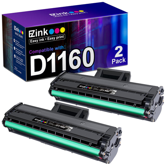 E-Z Ink Compatible Toner Cartridge Replacement for Dell B1160 Toner Cartridge to Use with Dell B1160 B1160w B1163w B1165nfw Mono Laser Printers (2
