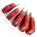 NTW USB Data Blocker/Charger Adapter - Secure Charging, Data Sync Protection, Juice Jacking Prevention - Charge Only (5PK) NUSBX-KDL-A3C2