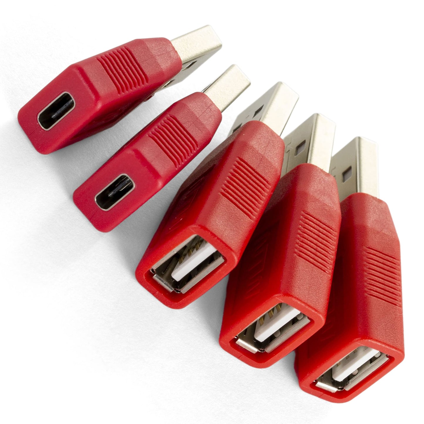 NTW USB Data Blocker/Charger Adapter - Secure Charging, Data Sync Protection, Juice Jacking Prevention - Charge Only (5PK) NUSBX-KDL-A3C2