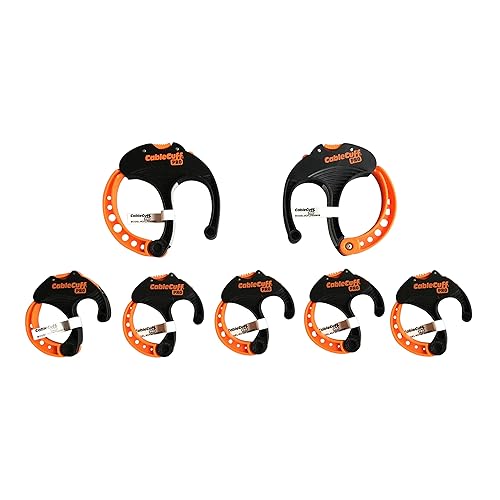 Cable Sleeve PRO (Pack of 7: 2 x 3 Inch Large, 5 x 2 Inch Medium Diameter) Replacement Cable Ties