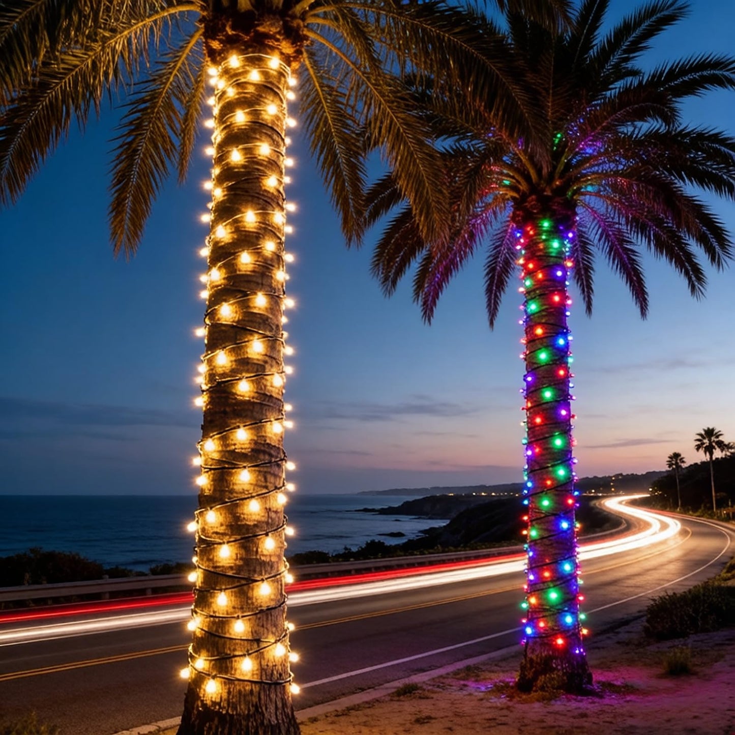 JinBest 200 LED Color Changing String Lights 66ft, Remote, ETL, Waterproof