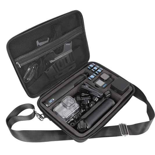 Pellking Large Carrying Surface-Waterproof Case for GoPro 13,12,11,10 Camera,Hard Shell Bag with EVA Liner Compatible for GoPro hero 13,with Fully