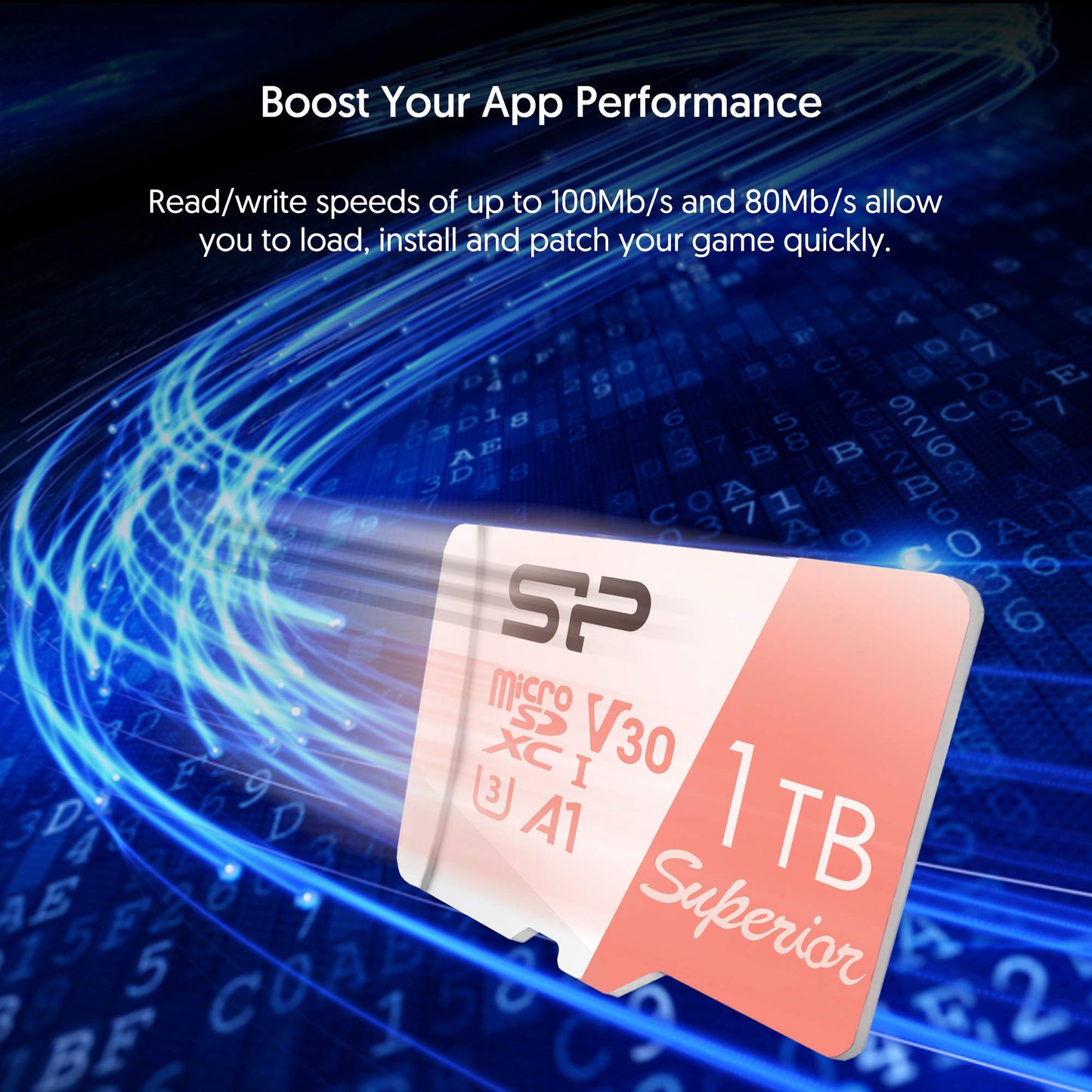SP Silicon Power 1TB Micro SD Card U3 Nintendo-Switch Compatible, SDXC microsdxc High Speed MicroSD Memory Card with Adapter