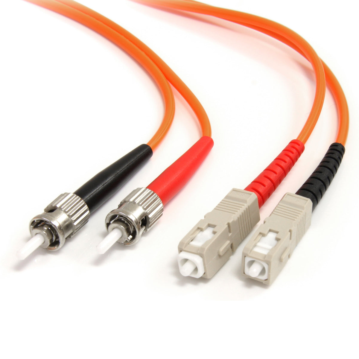 StarTech 2m OM1 Fiber Cable, ST to SC, 62.5/125, Optic, LSZH (FIBSTSC2)