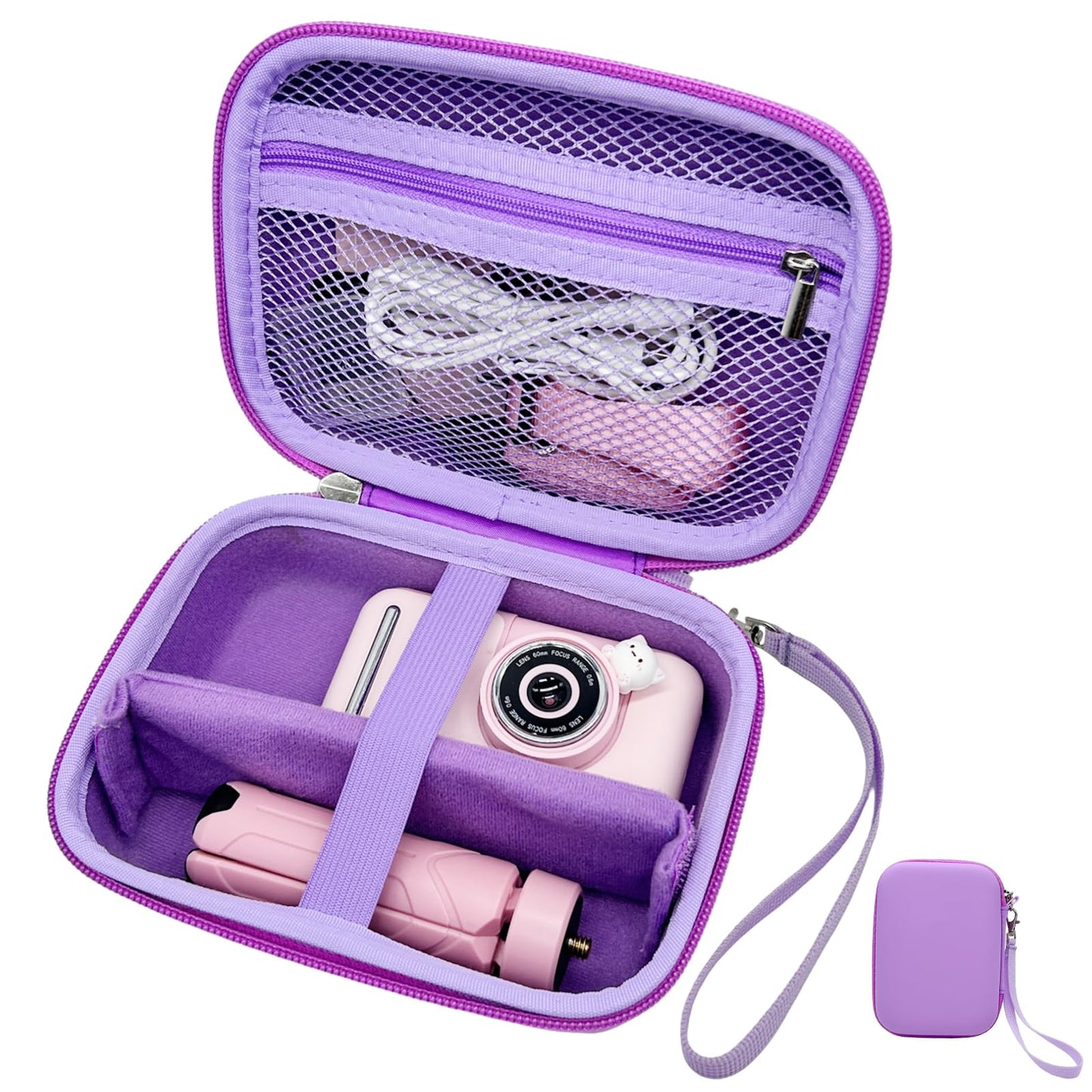 Makolle Kids Camera Case Compatible with Goopow/ESOXOFFORE Seckton/Dylanto/CIMELR Children Digital Video Camera Toys Holder for SD Card?Prints