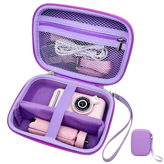 Makolle Kids Camera Case Compatible with Goopow/ESOXOFFORE Seckton/Dylanto/CIMELR Children Digital Video Camera Toys Holder for SD Card?Prints