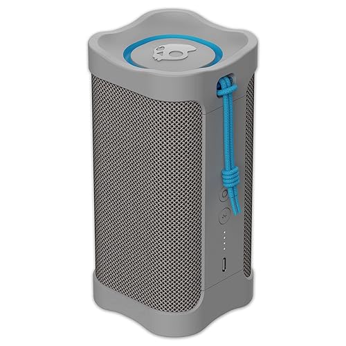 Skullcandy Terrain Wireless Bluetooth Speaker - IPX7 Waterproof Portable Speaker with Dual Custom Passive Radiators, 14 Hour Battery, Nylon Wrist