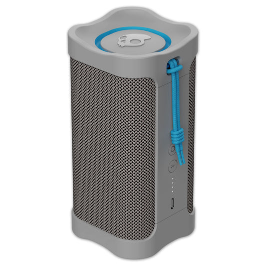 Skullcandy Terrain Wireless Bluetooth Speaker - IPX7 Waterproof Portable Speaker with Dual Custom Passive Radiators, 14 Hour Battery, Nylon Wrist