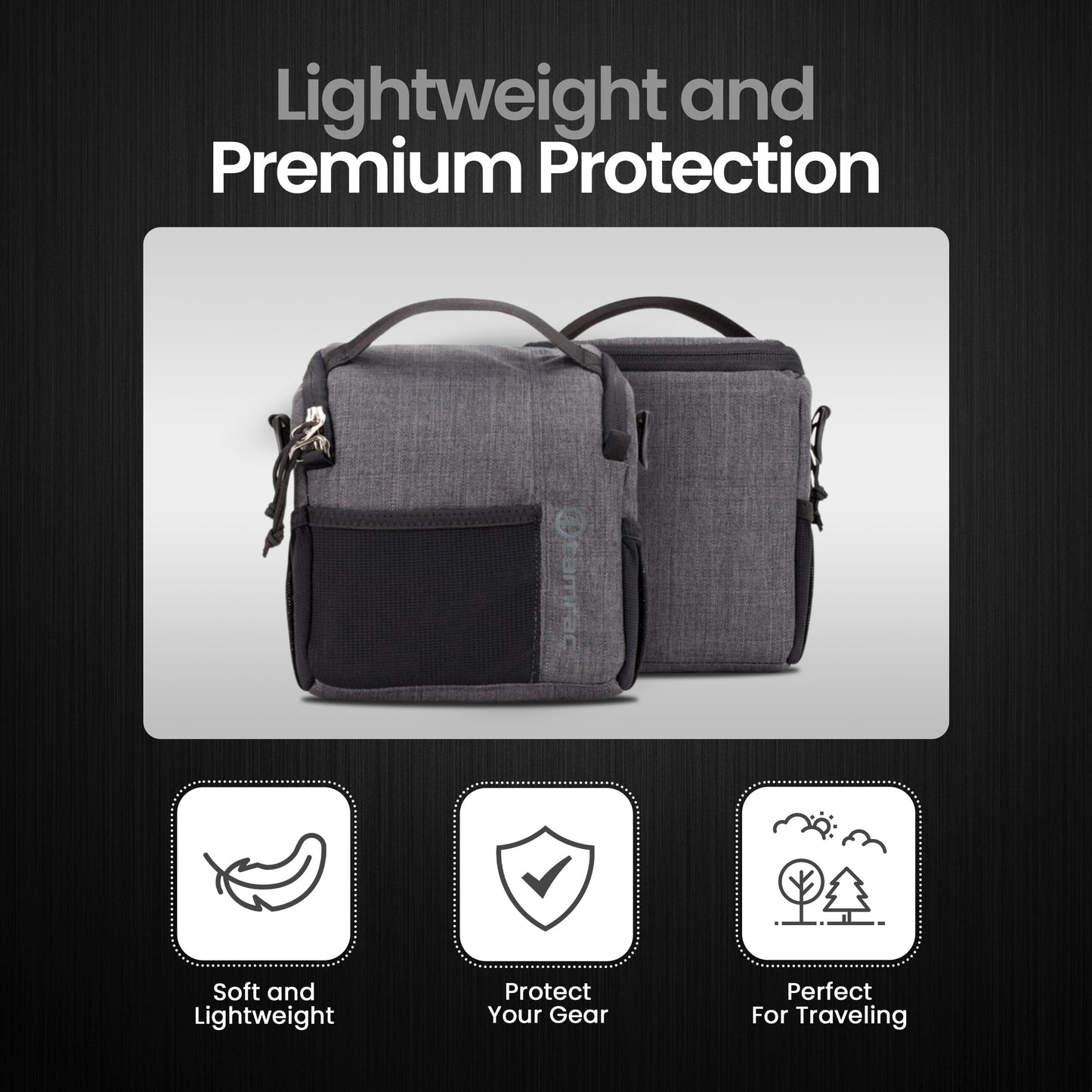 Tamrac Tradewind 2.6 Camera Bag for Photographers, Camera Case for Photography Accessories, Compact Camera Shoulder Bag for DSLR and Mirrorless