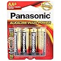 Panasonic 354370 AA Alkaline Plus Power Batteries - Pack of 8