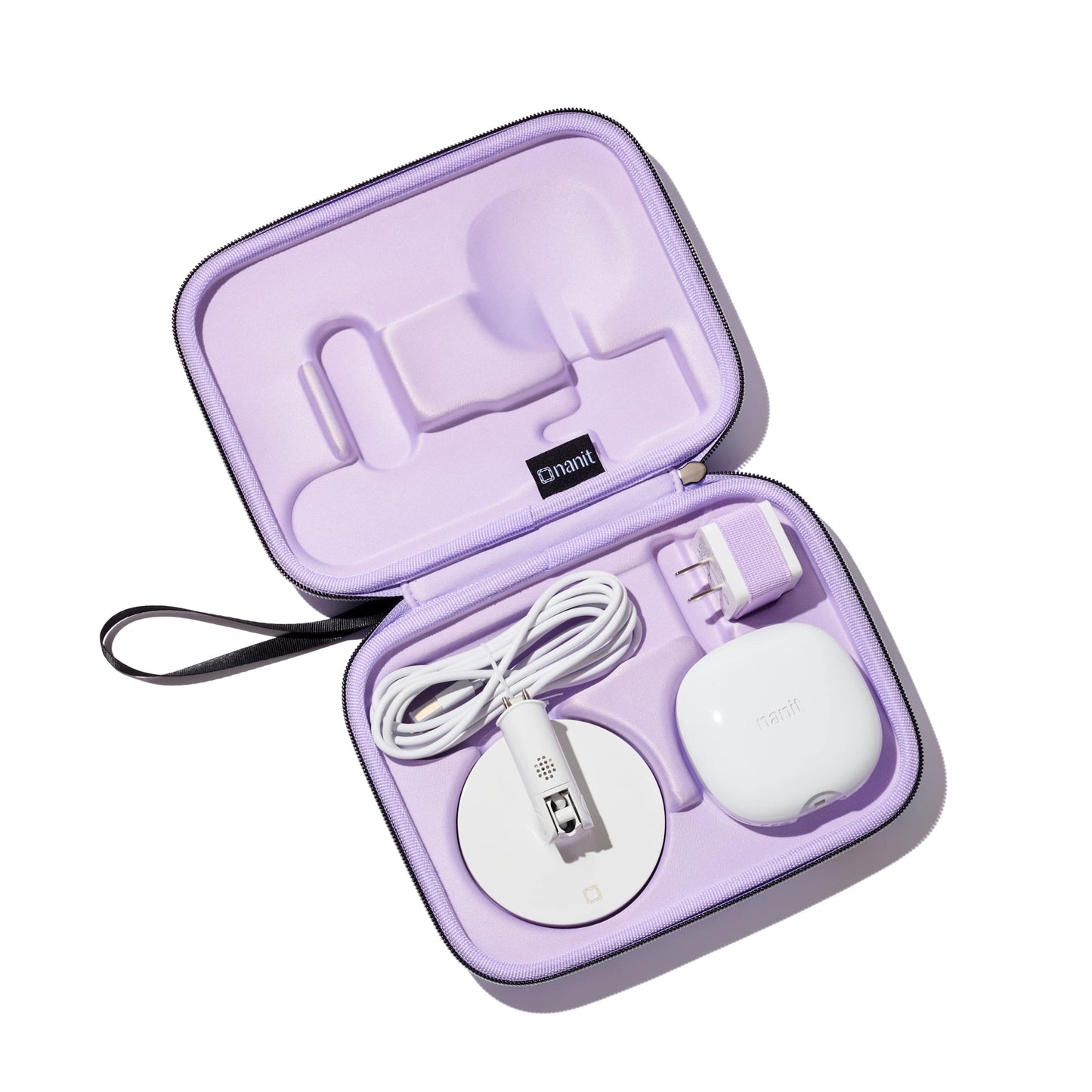 Nanit Travel Case - Protective Hard Shell Carrying Case for Nanit Pro Baby Monitor and Multi-Stand Travel Accessory, Purple Floral