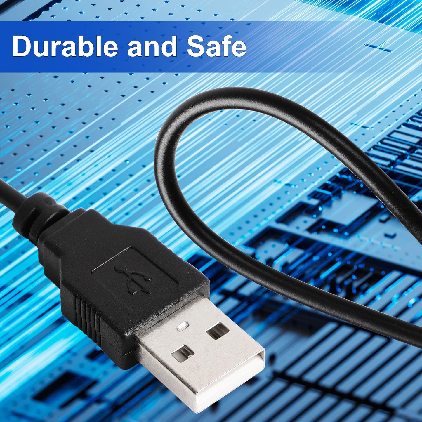 uxcell USB Replacement Charger Cable, Fast Charging Cord DC 2mm Small Pin, Flexible Plug Barrel Connector 70cm Portable Cable for Nokia N78 N79 5230