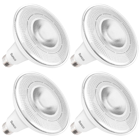 Sunco Dusk to Dawn Outdoor Flood Light Bulb, Waterproof PAR38, 120W Equivalent 15W, Exterior, Wet-Rated, 5000K Daylight 1250 LM, E26 Base, for Porch