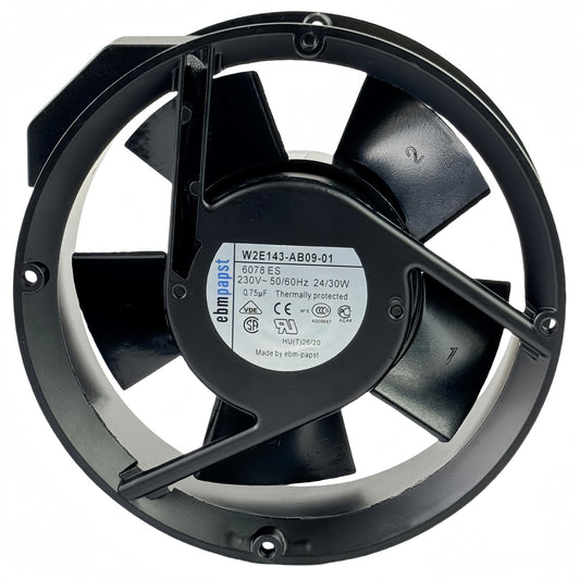 for EBM PAPST W2E143-AB09-01 Axial Cooling Fan, High Temperature Resistant Fan, 172X172X51mm 6078ES 230V 24/30W Case Cooling Fan