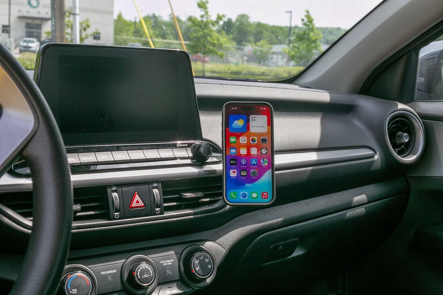 Course Motorsports Direct Fit Phone Mount - Kia Forte 2019-2023 - Right - Cradle Head - No Charging Manual Closing (Black)
