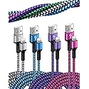 [3ft/4-Pack]iPhone Charger, Nylon Braided USB A to Lightning Cable, Apple Fast Charging Cords Compatible with iPhone 14/14 Pro Max/13/13 Pro/13…