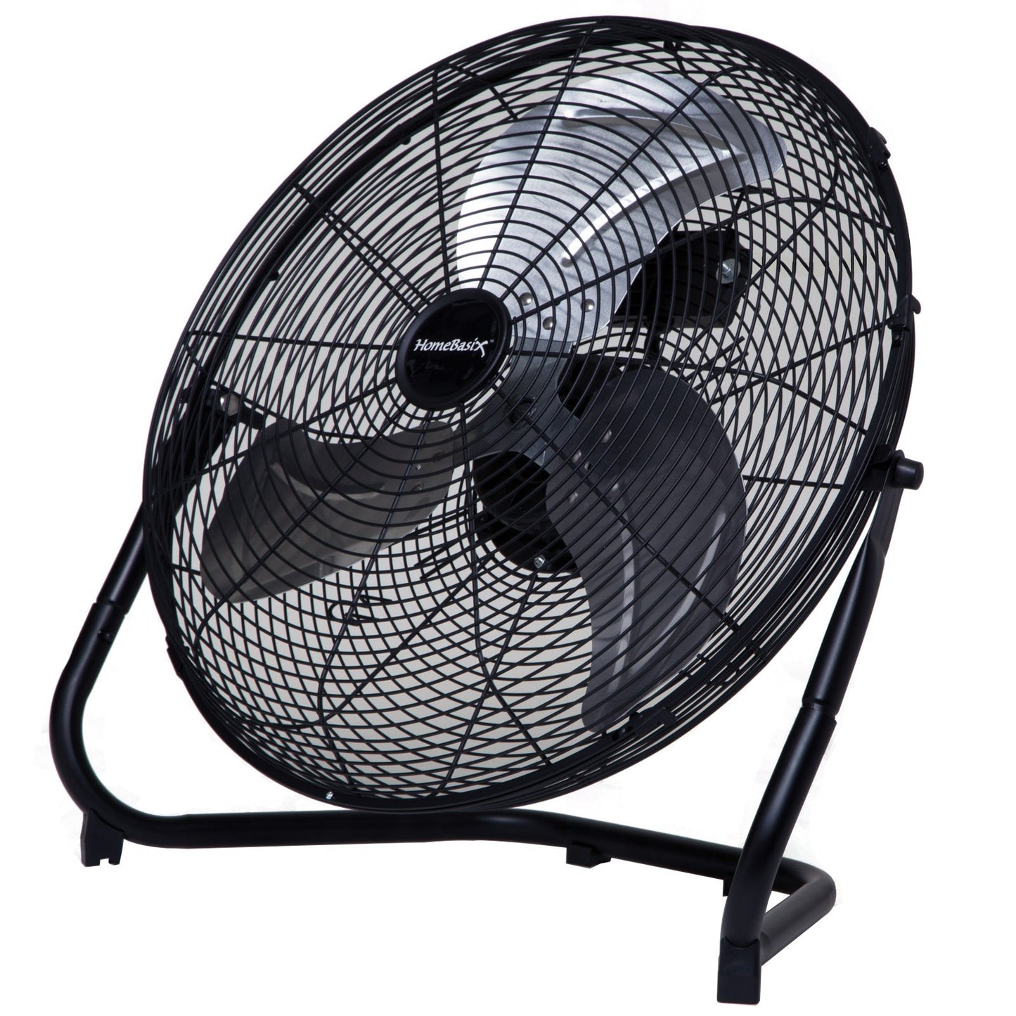 HOMEBASIX LF-20 High Velocity Floor Fan, 20-Inch, Black